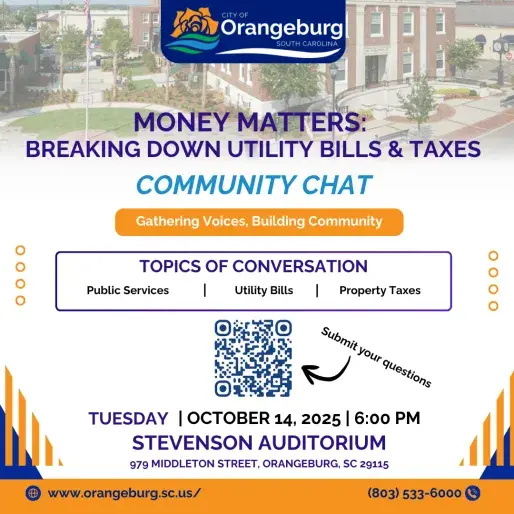 City of Orangeburg Hosts Community Chat About Utility Bills and Property Taxes